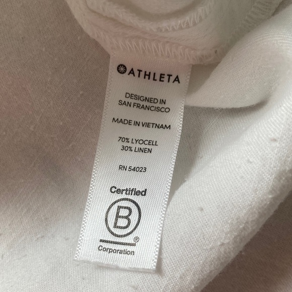Athleta White Cross Front Luxe Wrap Kaftan - Picture 6 of 9